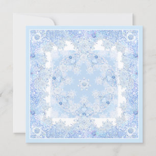 Isblåsnowflake Inbjudningar
