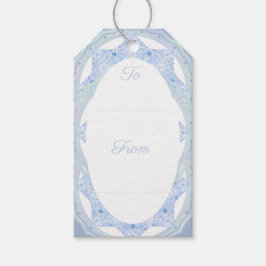 Isblåsnowflake Presentetikett