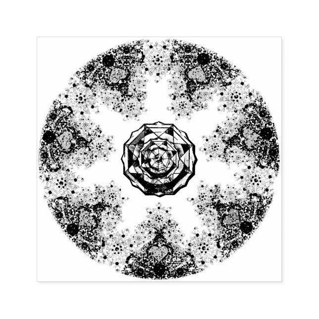 Isblåsnowflake Stämpel (Tryck)