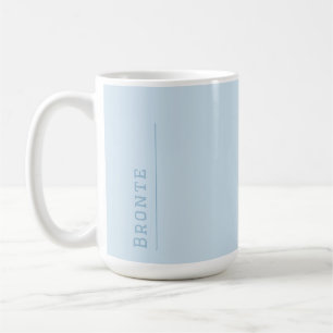 Isblått - Färg Flow monogram Kaffemugg