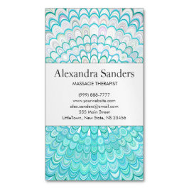 IsblommaMandala Magnetiska Visitkort