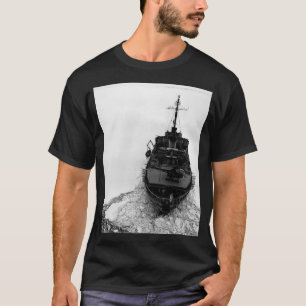 Isbrytare med utrustning i Antarctica T Shirt