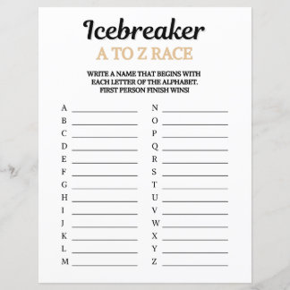 Isbrytarens A till Z Race Game