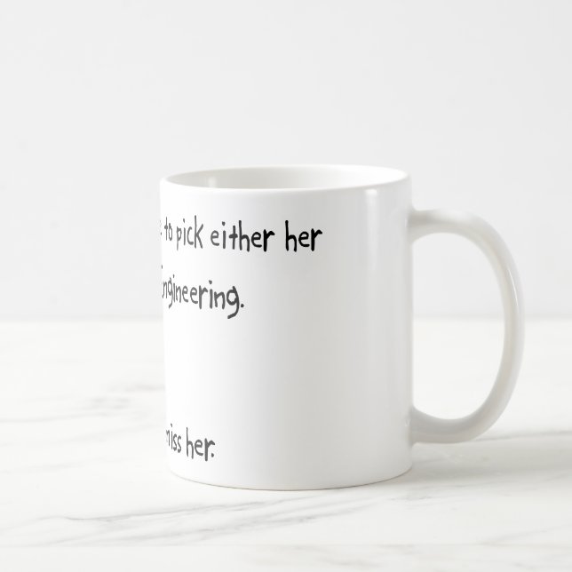 Iscensätta för för plockaflickvän eller rymd kaffemugg (Höger)