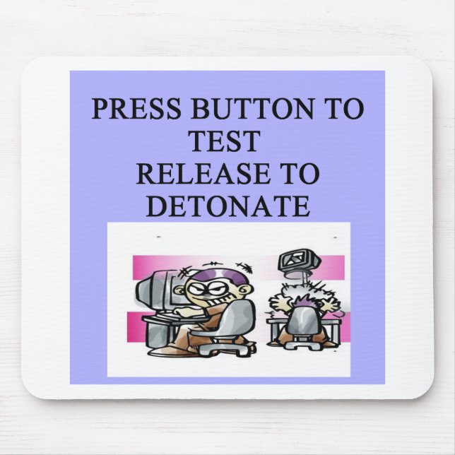 iscensätta forskningskämt musmatta (Framsidan)