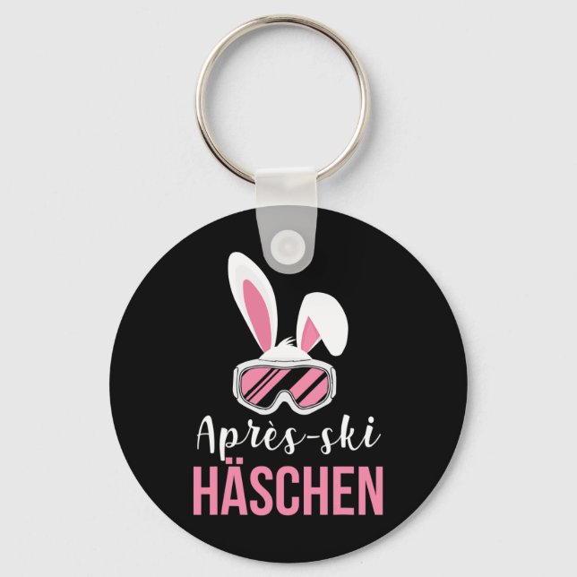 Ischgl Après-ski Bunny Skiing Skiers Snowboarding Nyckelring (Framsida)