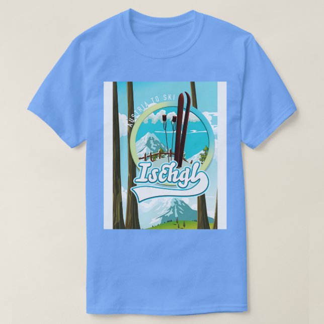 Ischgl Austria ski poster T Shirt (Design framsida)