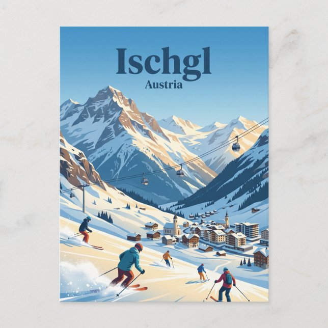 Ischgl Österrike Vykort (Framsida)