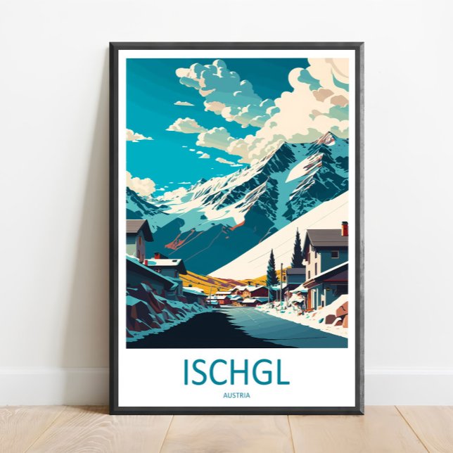 Ischgl Resa Tryckt Väggkonst Ischgl Vägghängande H (Skapare uppladdad)