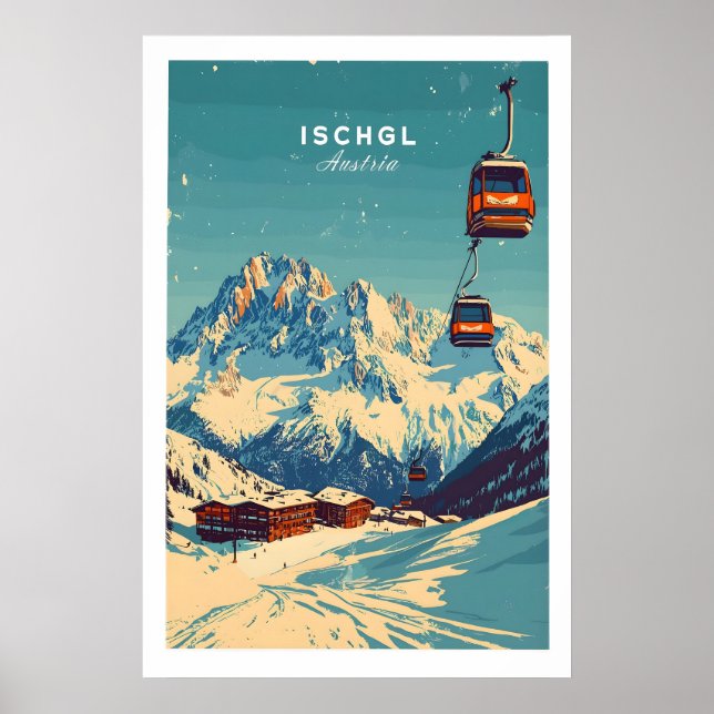 Ischgl skidtryck 1 poster (Framsidan)