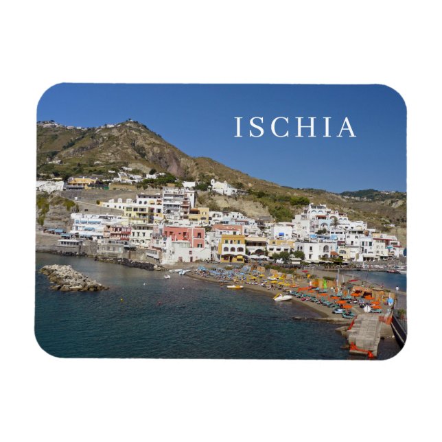 Ischia Island Sant'Angelo view-kylmagnet Magnet (Horisontell)