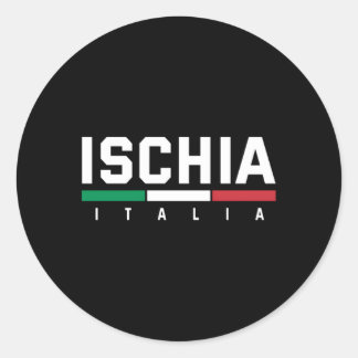 Ischia Italien Italia Italia Runt Klistermärke