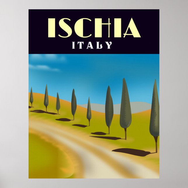 Ischia Italien researesaffiche Poster (Framsidan)