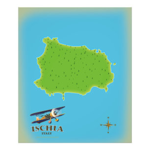 Ischia Italien resposter Fototryck