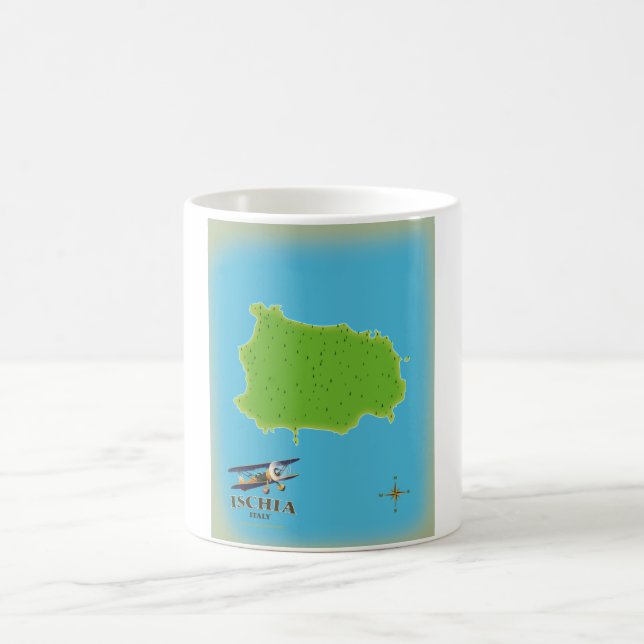 Ischia Italien resposter Kaffemugg (Center)