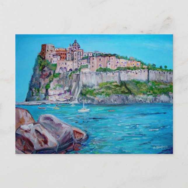 Ischia italien - vykort (Framsida)