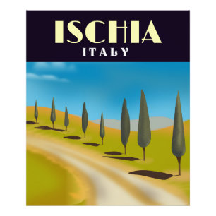 Ischia-Italiens reseaffisch Fototryck