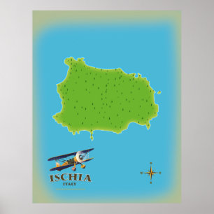 Ischia-Italiens reseaffisch Poster