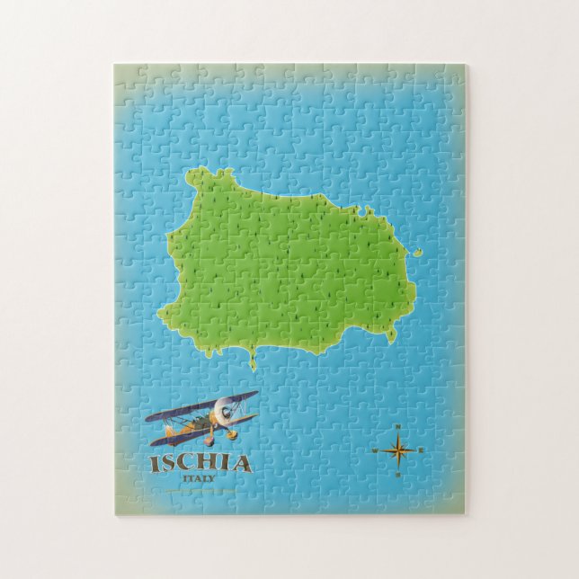 Ischia-Italiens reseaffisch Pussel (Vertikal)