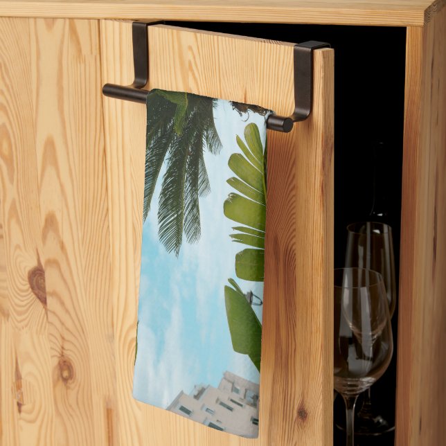 Ischia Ponte Oceanfront Palm Serenity 1 Kökshandduk (Thirds Fold)