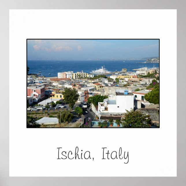 Ischia, Poster Italien kvadrat (Framsidan)