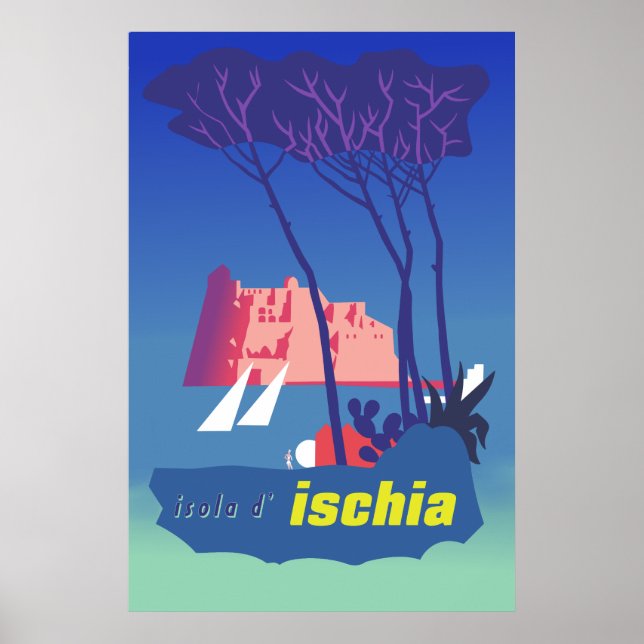 Ischia Travel Poster (Framsidan)