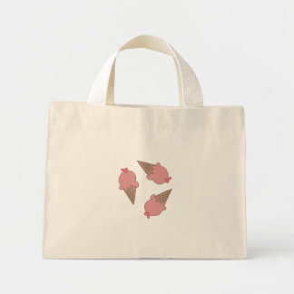 iscrämdesignad shoppingbag mini tygkasse