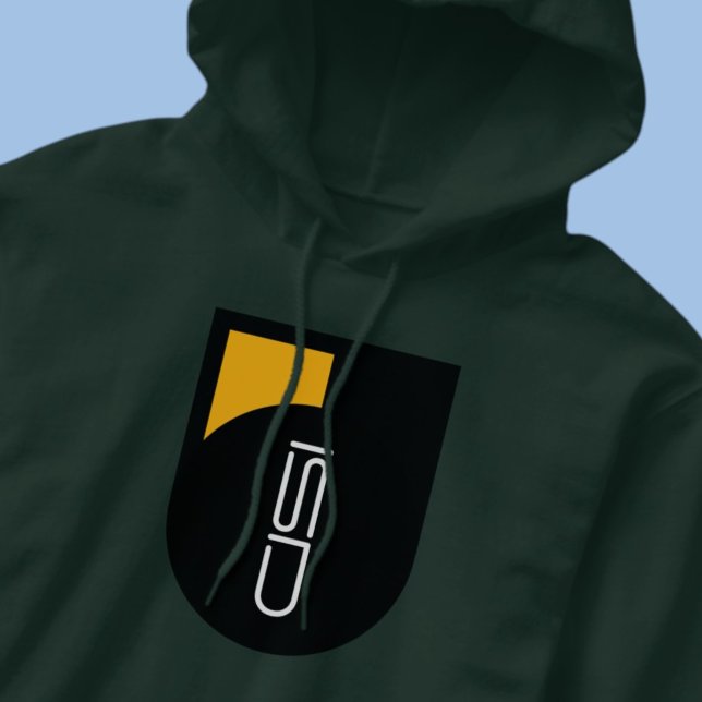 ISD Black Gold Logotyp Retro Hoodie (Skapare uppladdad)