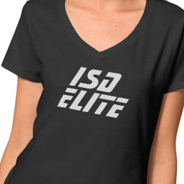 ISD Elite Dam Basic V-ringad T Shirt