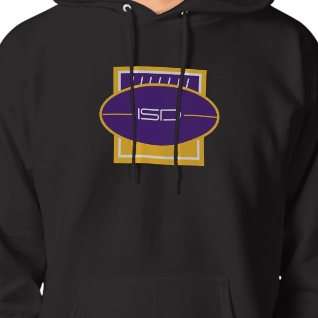 ISD End Zone Lila Guld Fotboll Retro Hoodie (Skapare uppladdad)