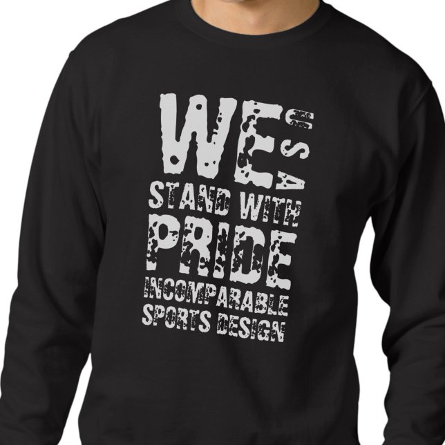 ISD Herr Stand With Pride Crewneck Lång Ärmad Tröja (Skapare uppladdad)