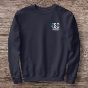 ISD Herrars Hash Tag Crewneck Lång Ärmad Tröja