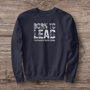 ISD Mäns Born to Lead Crewneck Lång Ärmad Tröja