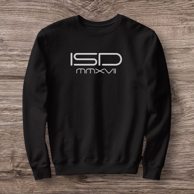 ISD Men's Roman Numeral 2017 Tröja Lång Ärmad Tröja (Skapare uppladdad)