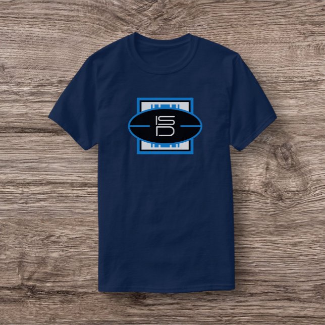 ISD Unisex Blå Vit Logotyp I T-Shirt (Skapare uppladdad)