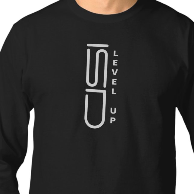 ISD Unisex Level Up Långärmad T-Shirt (Skapare uppladdad)