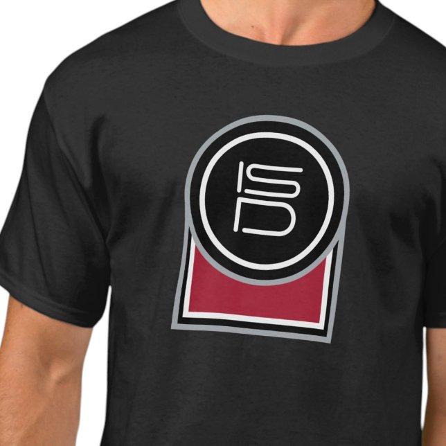 ISD Unisex Röd svart I T-Shirt (Skapare uppladdad)
