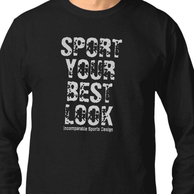 ISD Unisex Sport Your Best Look Lång T-Shirt (Skapare uppladdad)