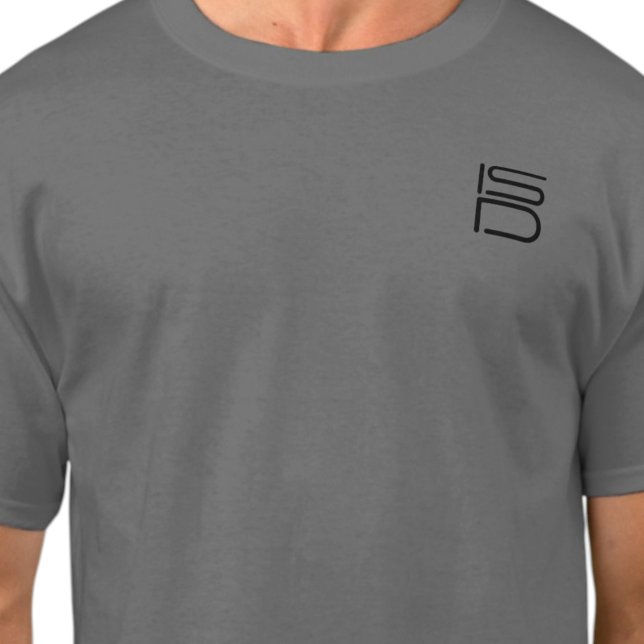 ISD Unisex Svart Logo Basic T-Shirt  (Skapare uppladdad)