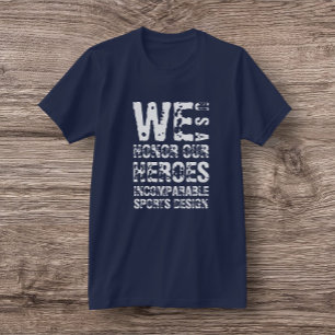 ISD Unisex Vi hedrar våra Hjältar T-Shirt