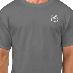 ISD Unisex Vit Logotyp Basic T-Shirt