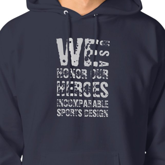 ISD We Honor Our Heroes Tröja Hoodie (Skapare uppladdad)