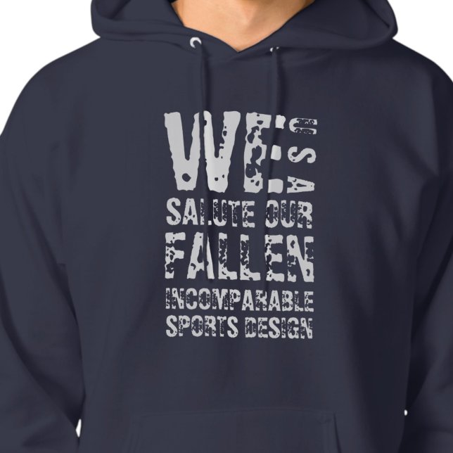 ISD We Salute Our Fallen Basic Tröja Hoodie (Skapare uppladdad)