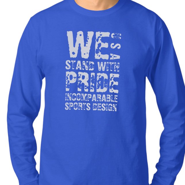 ISD We Stand With Pride USA Långärmad T-Shirt (Skapare uppladdad)