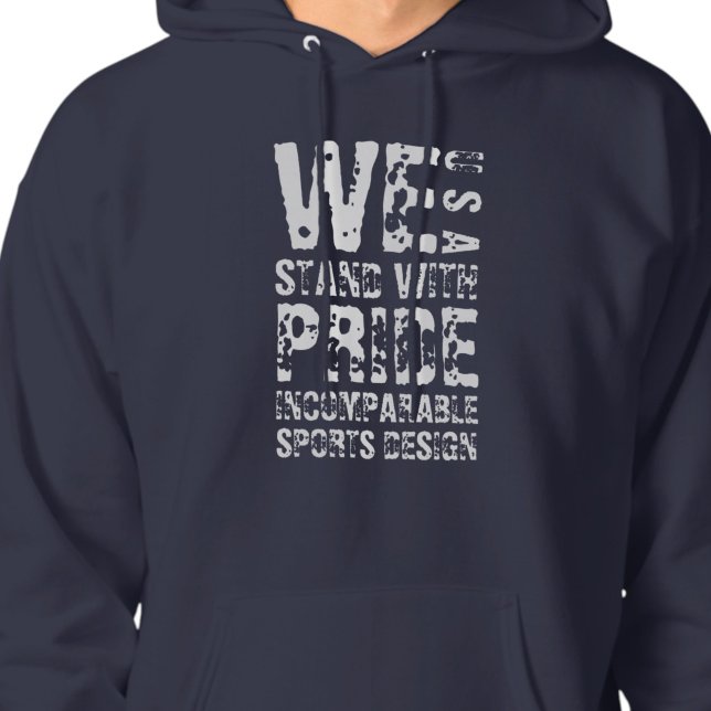 ISD We Stand With Pride USA Tröja Hoodie (Skapare uppladdad)