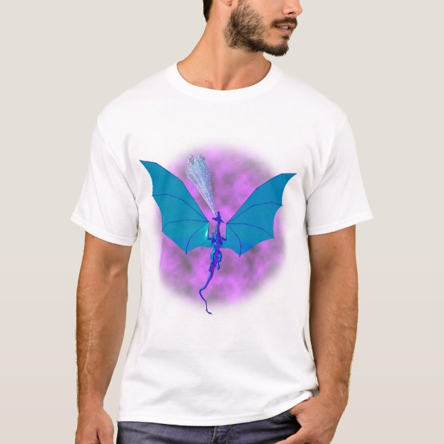 Isdrake i flyg t shirt (Framsida)