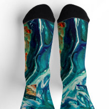 Isen och abstrakten Fisk