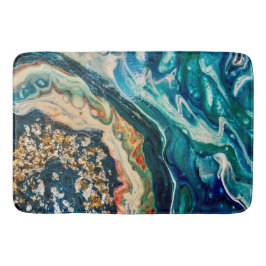 Isen och abstrakten Fisk Badrumsmatta