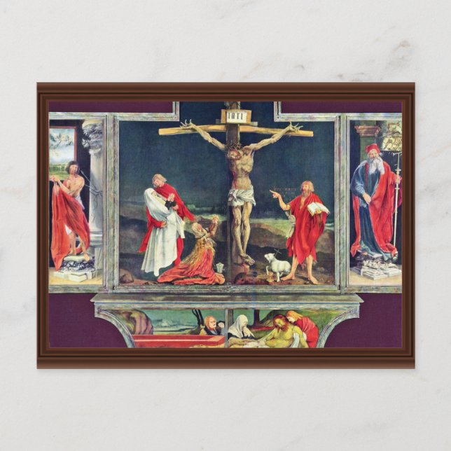 Isenheim tidigare Altar Altar i Antonine Isenhe Vykort (Framsida)