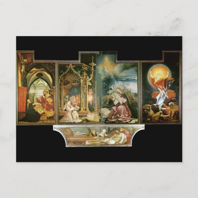 Isenheimer Altar, Mathis Gothart Grünewald Vykort (Framsida)